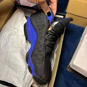 Jordan Women's Sneakers in Black and Blue SIZE 7Y = 9Women